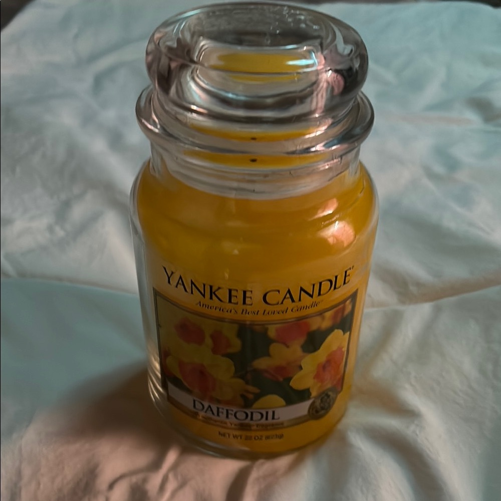 Yankee Candle Daffodil Yellow Scented Candle